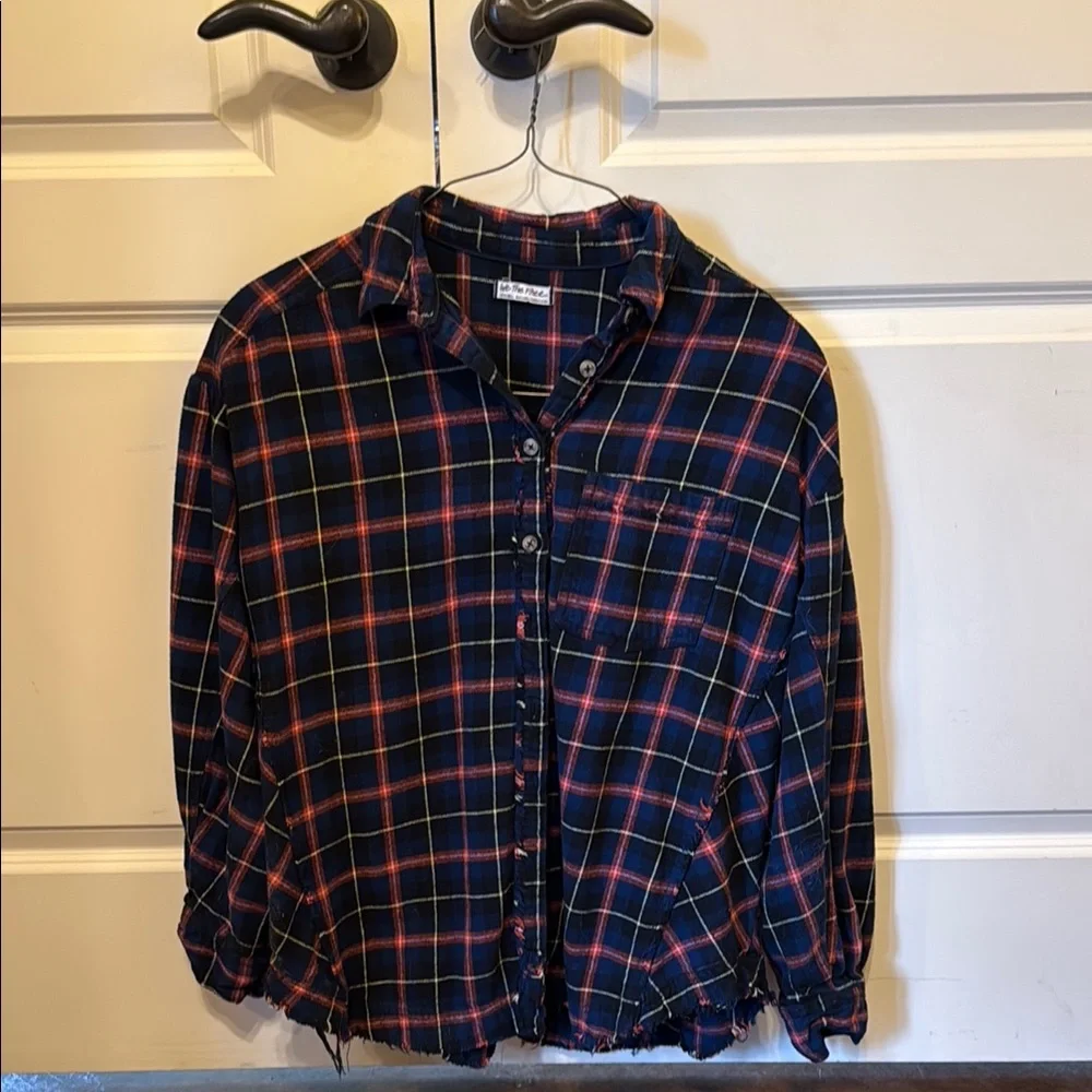 Free People We The Free happy hour plaid top - Picture 3 of 5